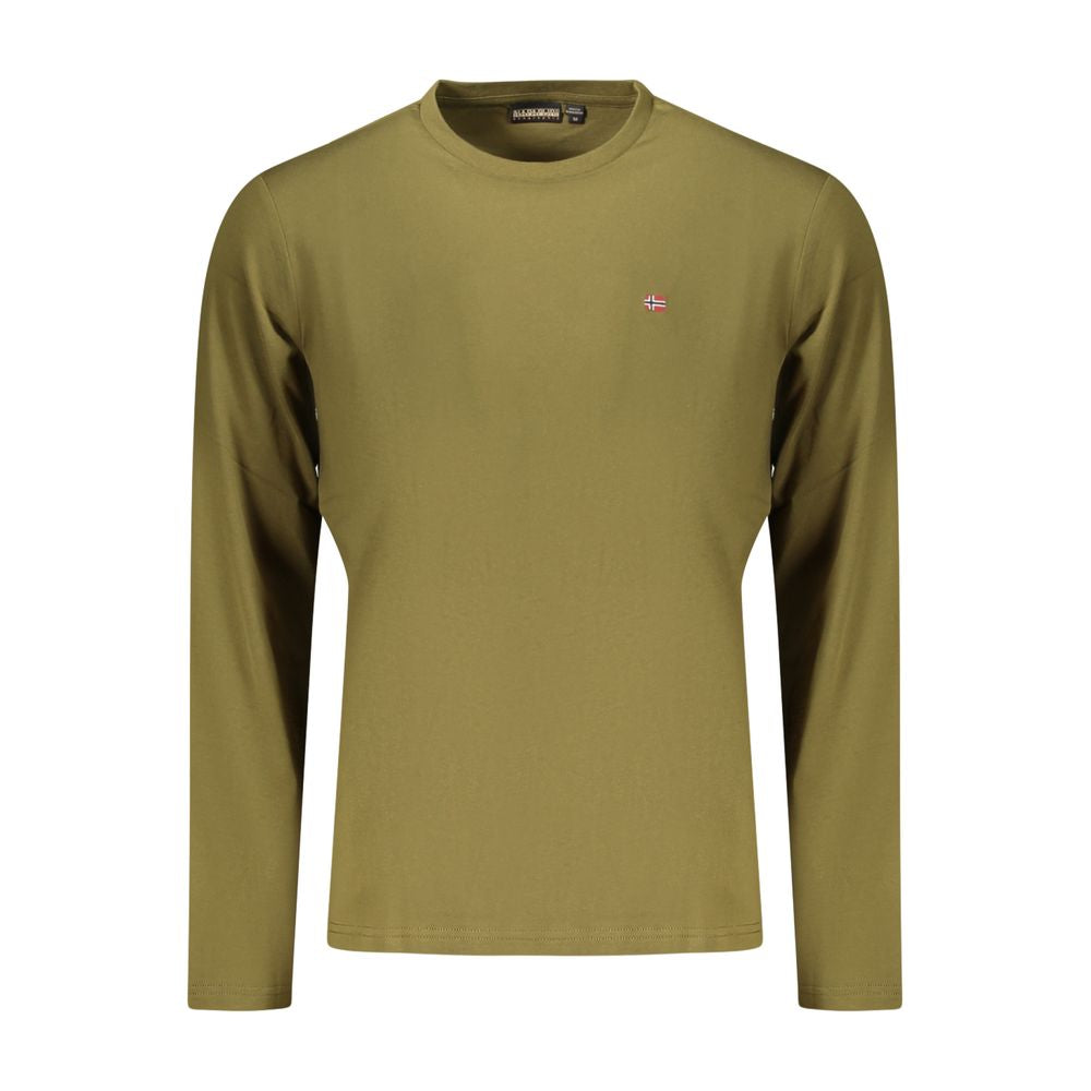 Napapijri Verde Cotton Male T-Shirt | Regal Royce