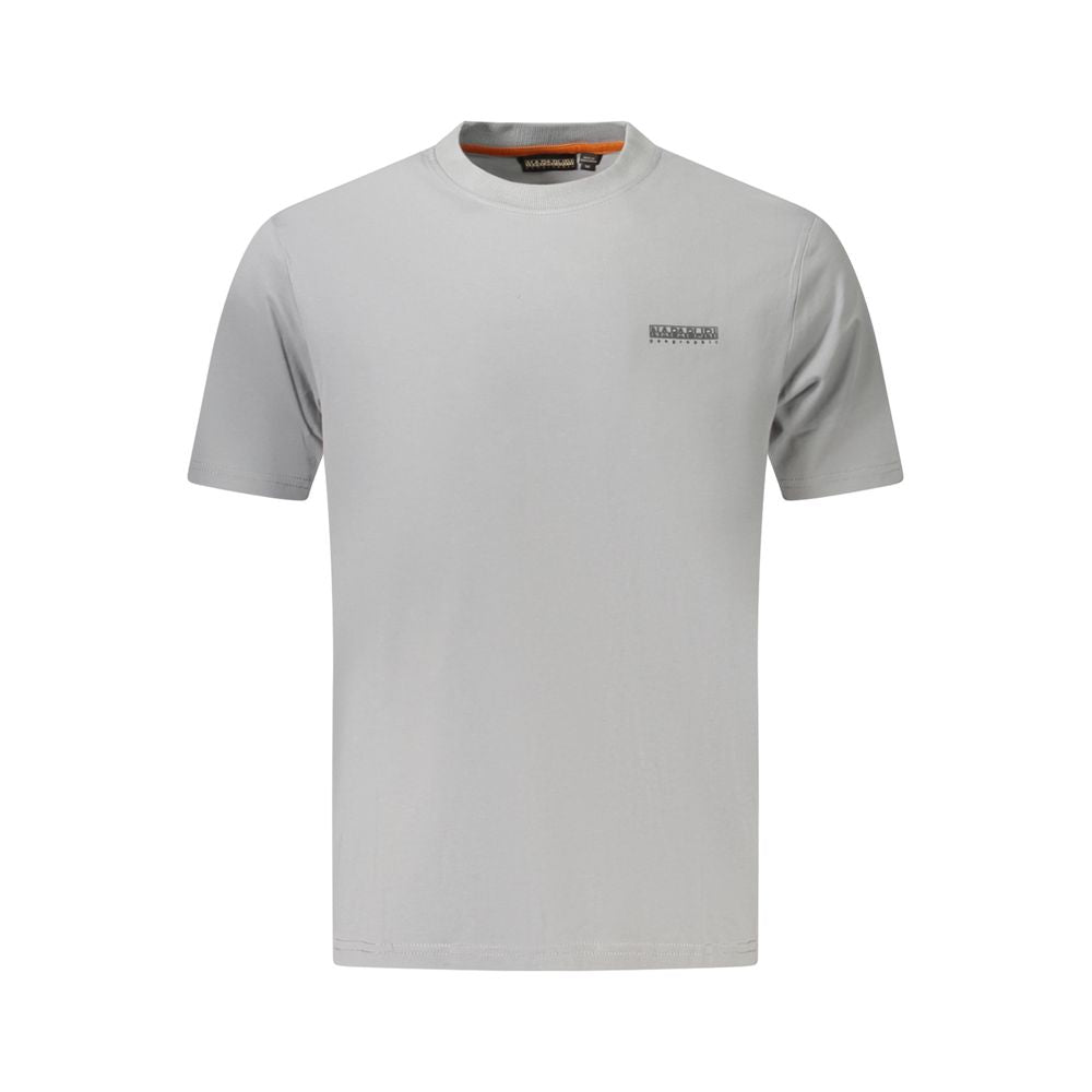 Napapijri Grigio Cotton Men T-Shirt | Regal Royce