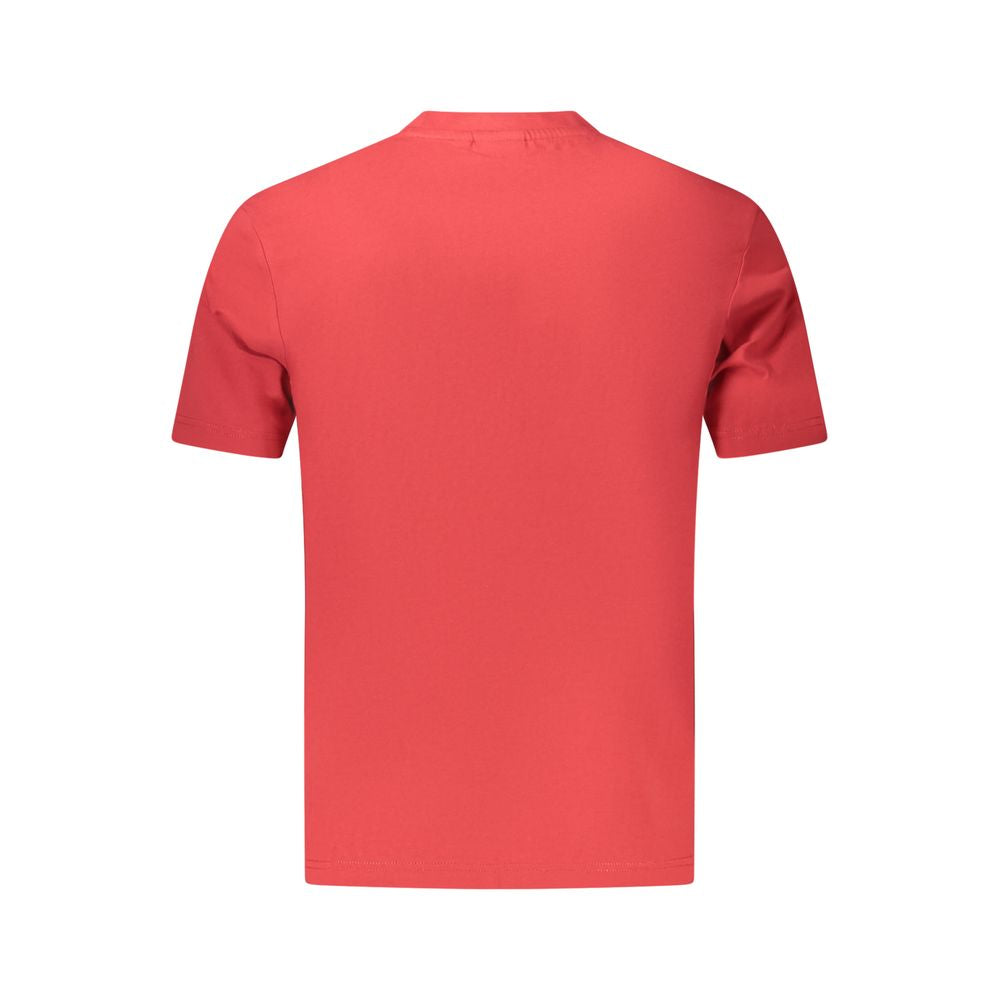 Napapijri Red Cotton Men's T-Shirt | Regal Royce