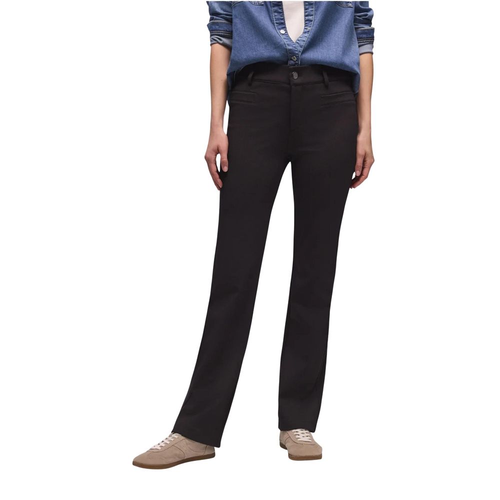 Street One Black Polyamide Bootcut Jeans | Regal Royce