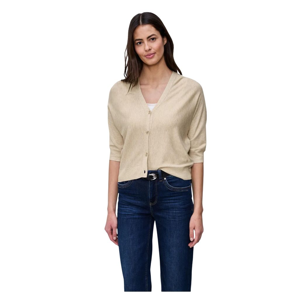 Street One Beige Viscose Cardigan | Regal Royce
