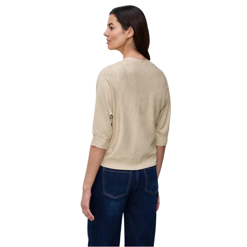 Street One Beige Viscose Cardigan | Regal Royce