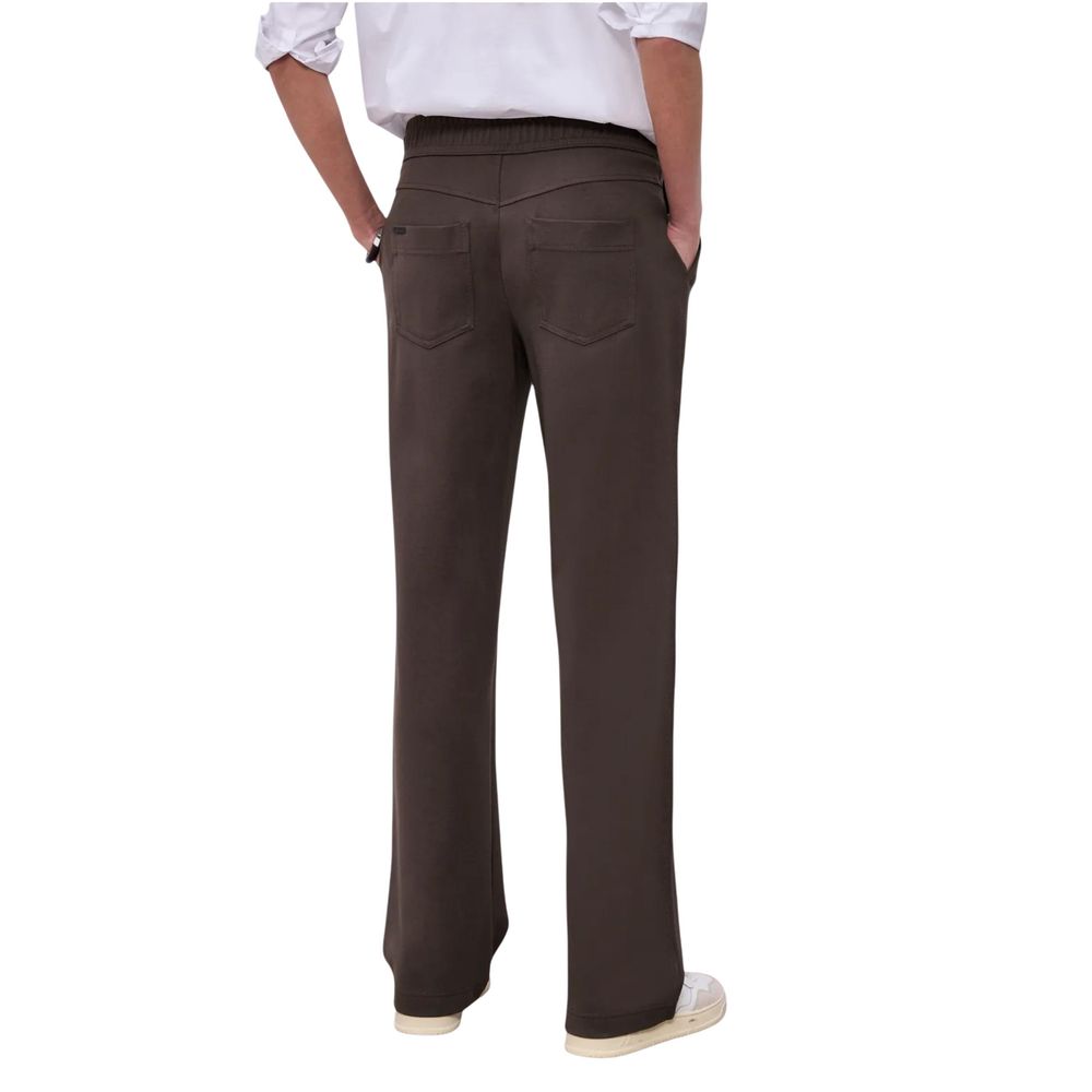 Street One Brown Viscose Casual Pants | Regal Royce
