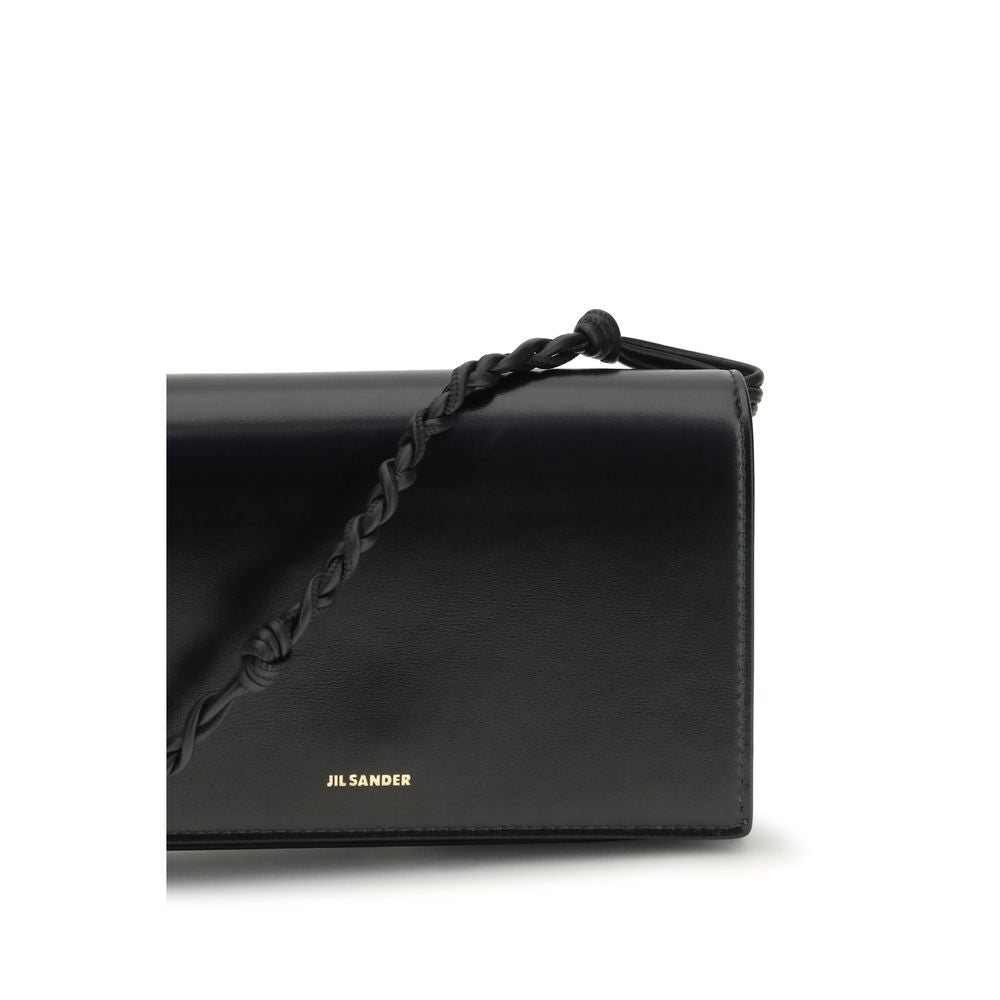Jil Sander Black Calf Leather Bos Taurus Wallet | Regal Royce