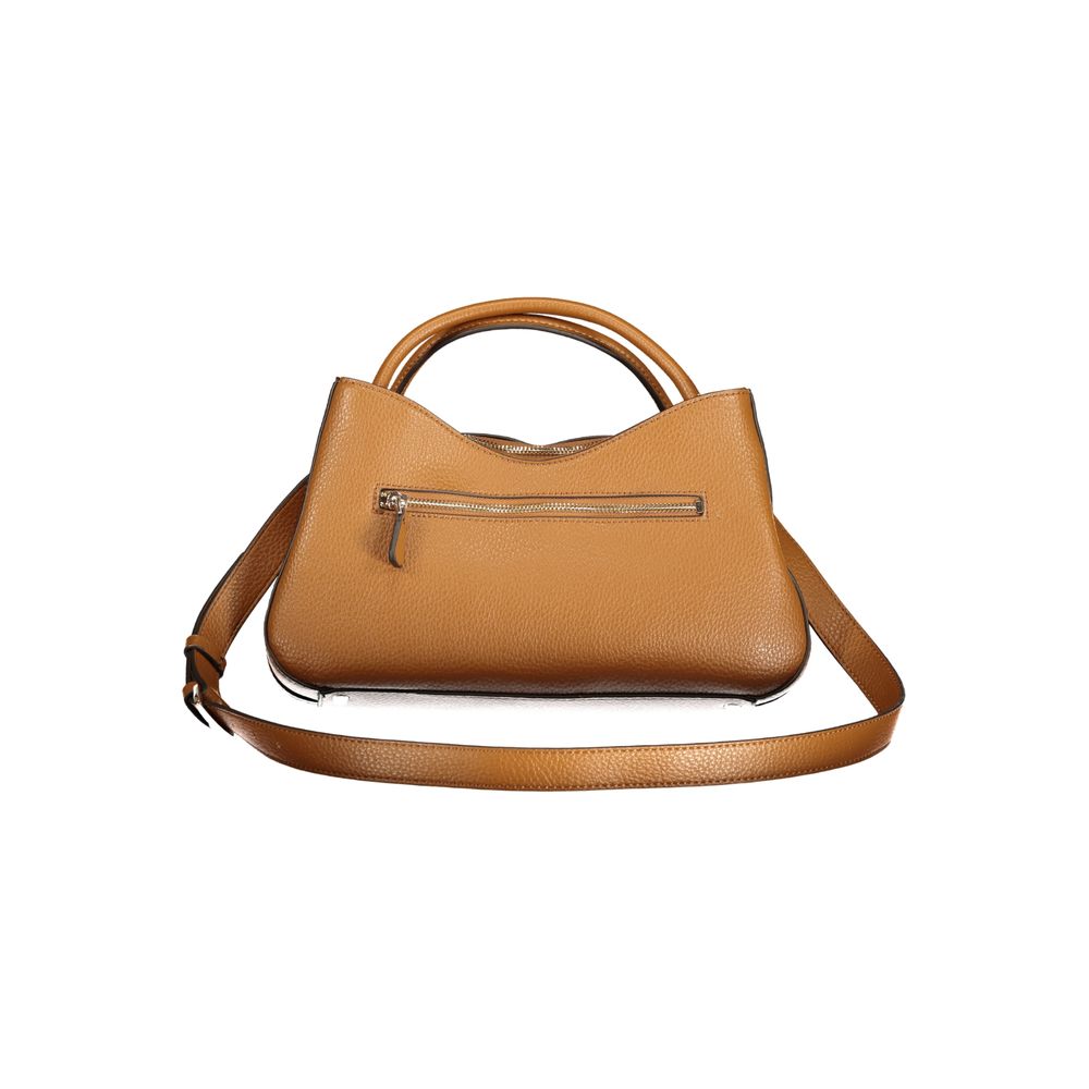 Guess Jeans Marrone Polyurethane Women Handbag | Regal Royce