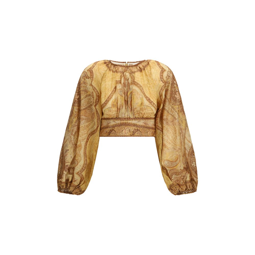 Zimmermann Bicolor Cotton Blouse | Regal Royce