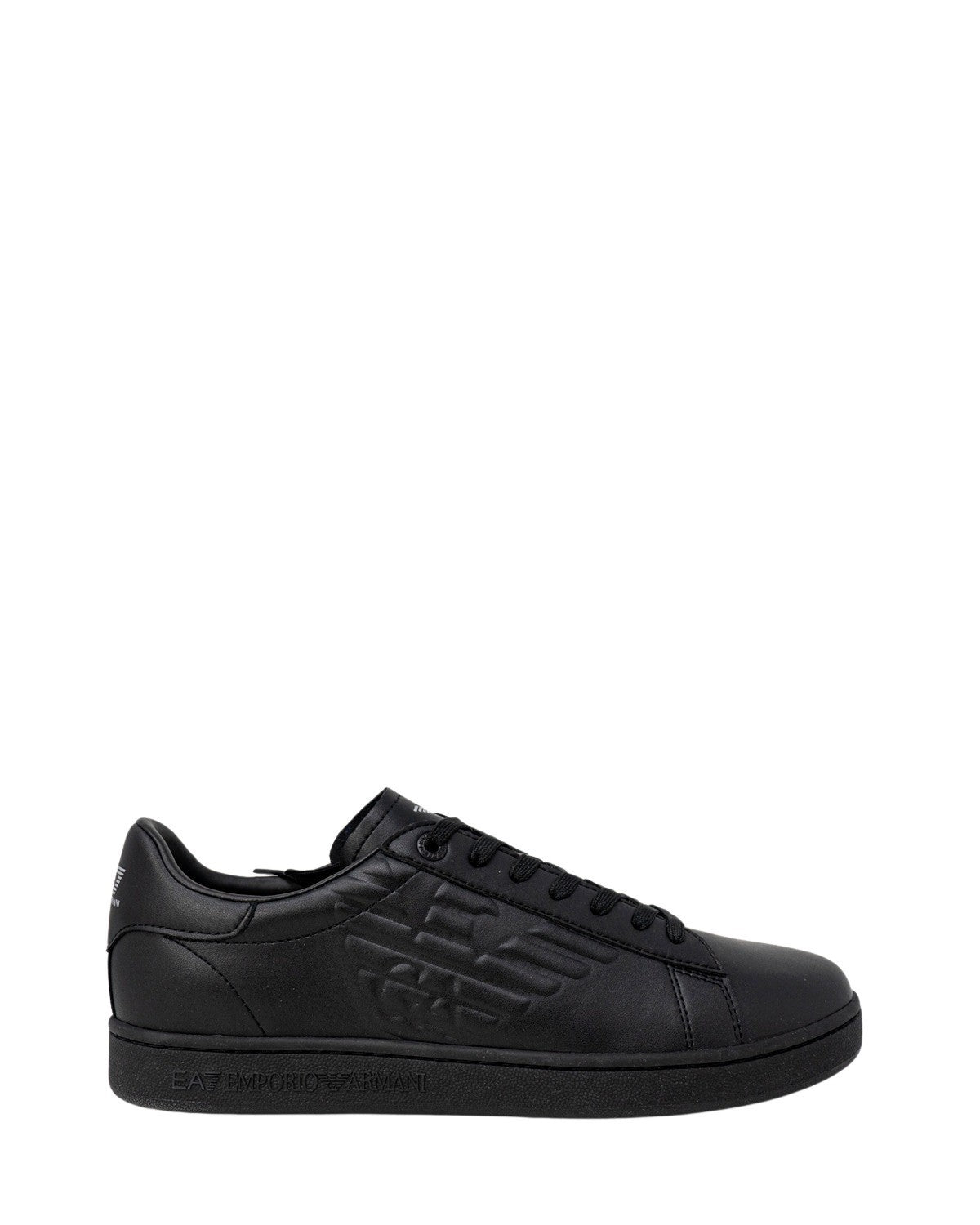 EA7 Emporio Armani Black Polyester Low Top Sneakers | Regal Royce