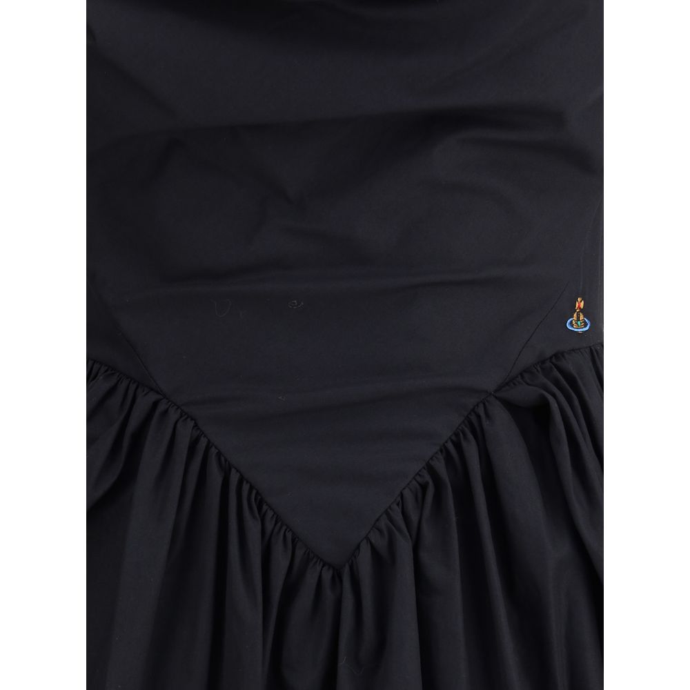 Vivienne Westwood Black Cotton Casual Dress | Regal Royce