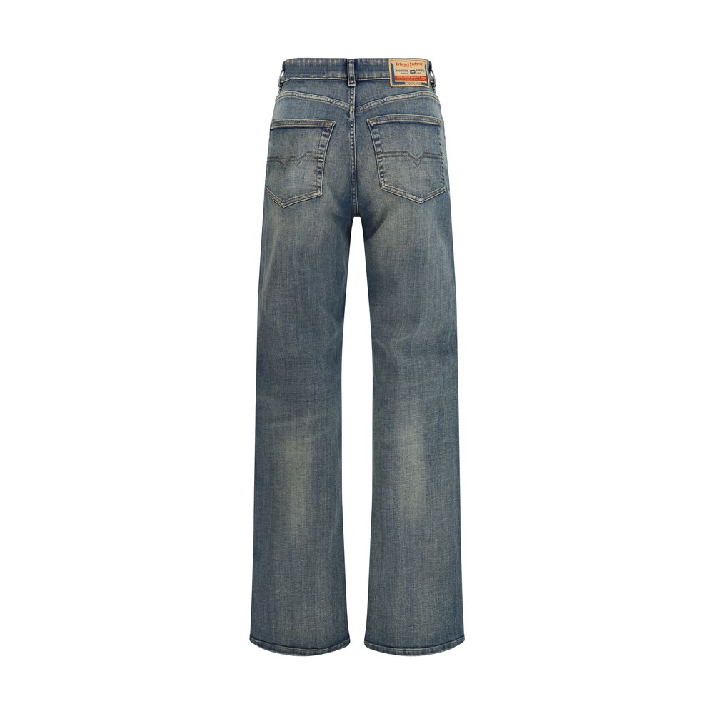 Diesel Blue Cotton Straight-Leg Jeans | Regal Royce