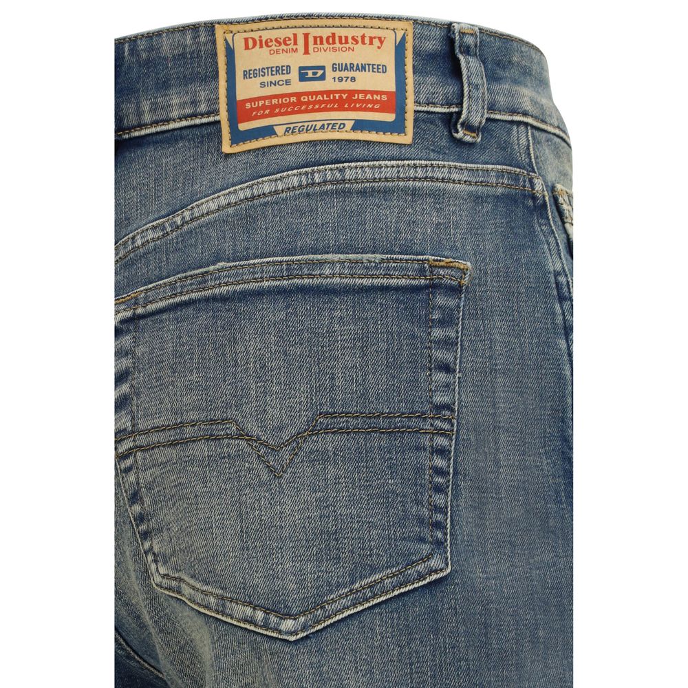 Diesel Blue Cotton Straight-Leg Jeans | Regal Royce