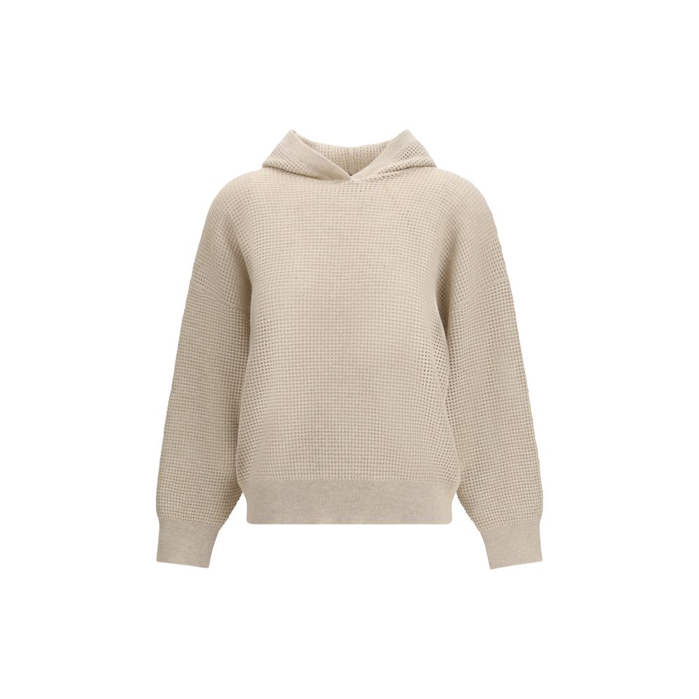 Brunello Cucinelli Beige Cashmere Sweatshirt | Regal Royce
