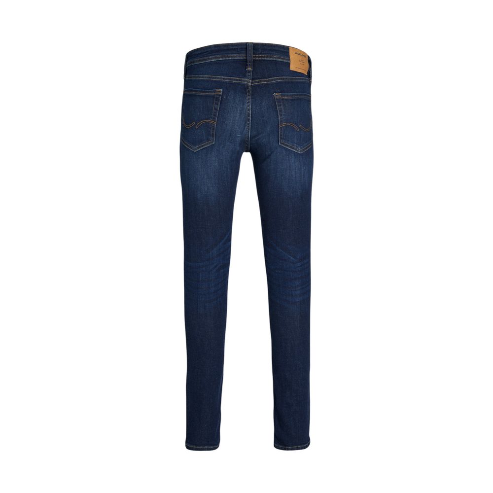 Jack Jones Blue Cotton Skinny Jeans | Regal Royce