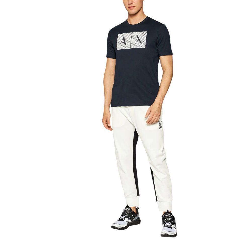 Armani Exchange Blue Cotton T-Shirt | Regal Royce