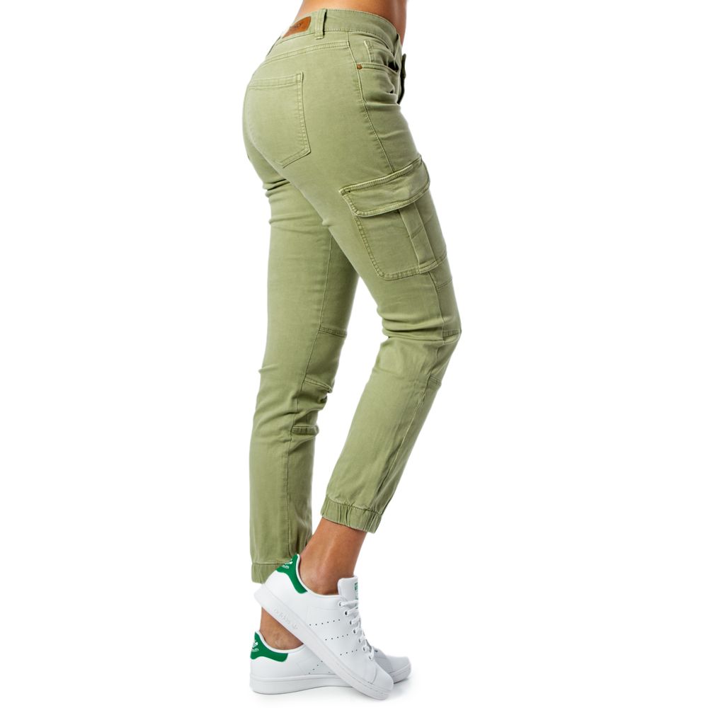 Only Green Cotton Skinny Pants | Regal Royce