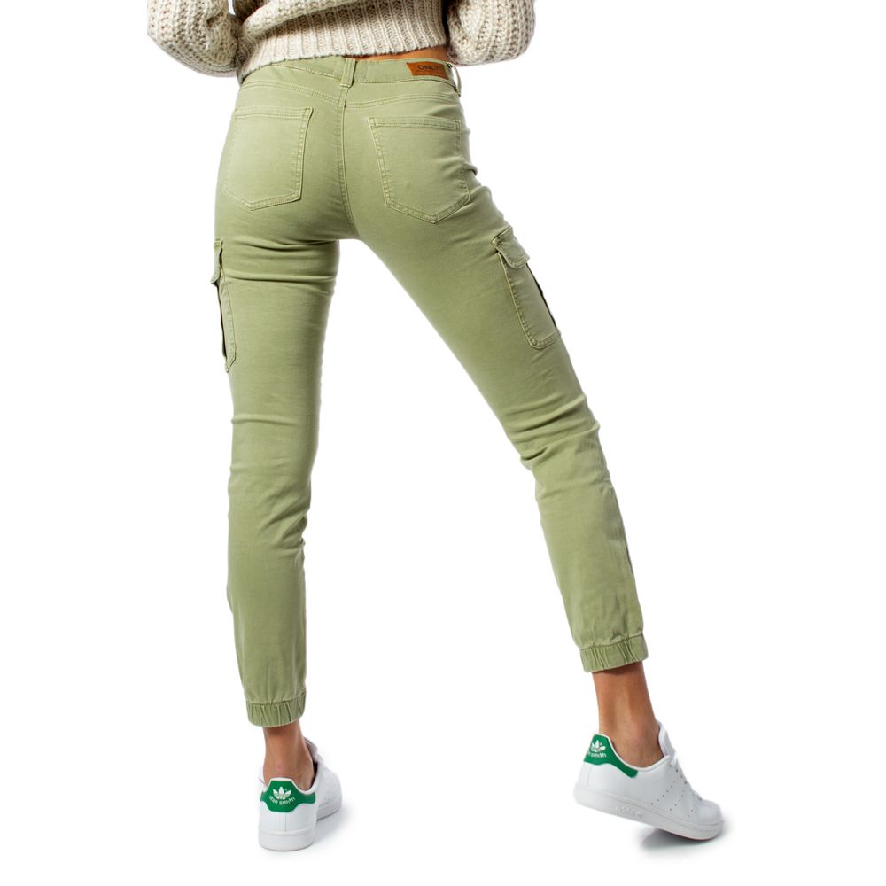 Only Green Cotton Skinny Pants | Regal Royce