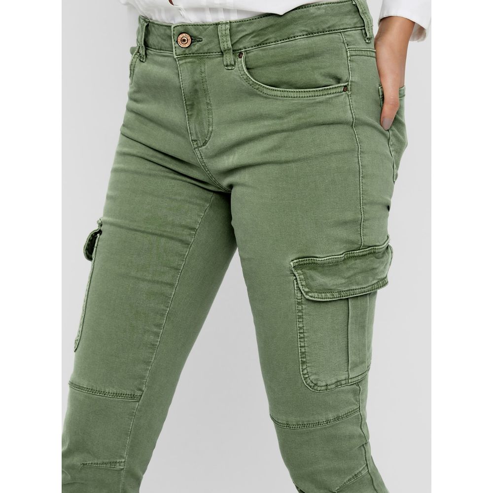 Only Green Cotton Skinny Pants | Regal Royce