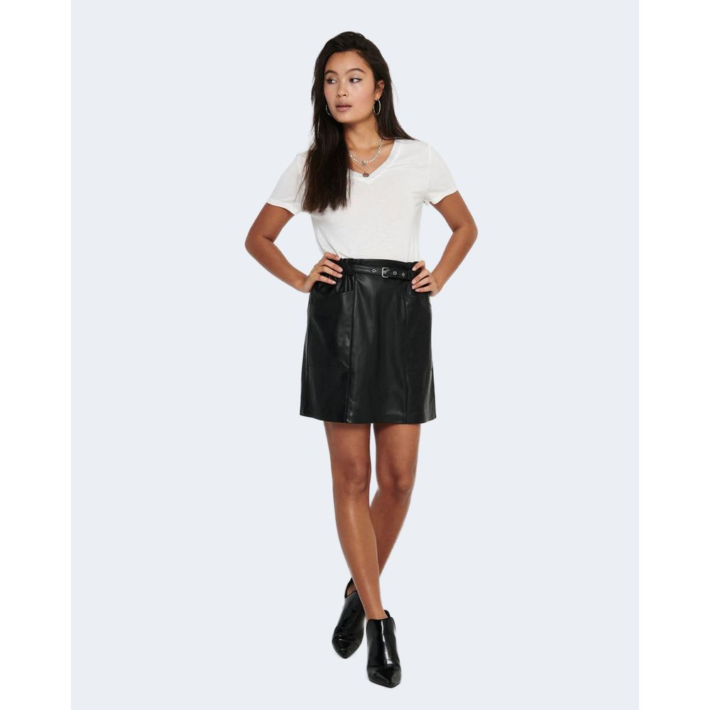 Only Black Polyester Mini Skirt | Regal Royce