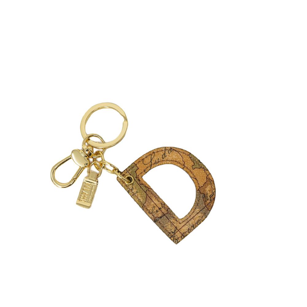 Alviero Martini Prima Classe Beige Leather Keychain | Regal Royce