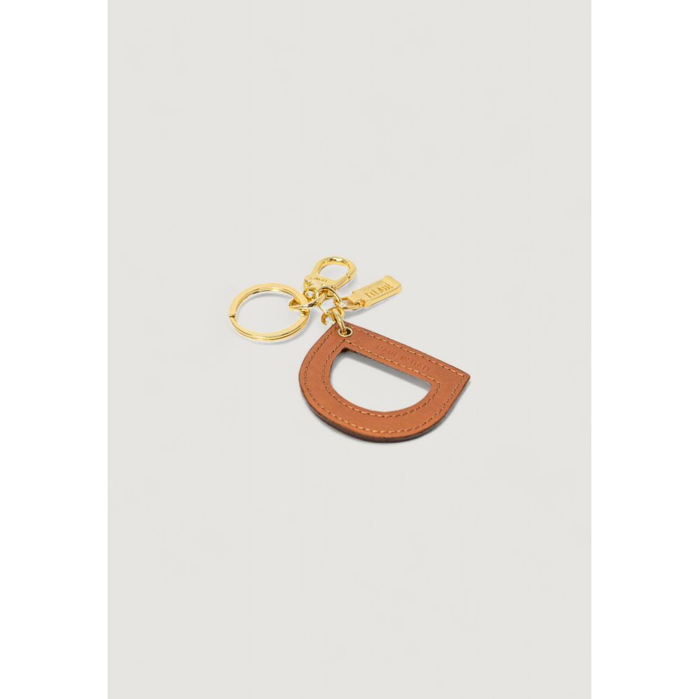 Alviero Martini Prima Classe Beige Leather Keychain | Regal Royce