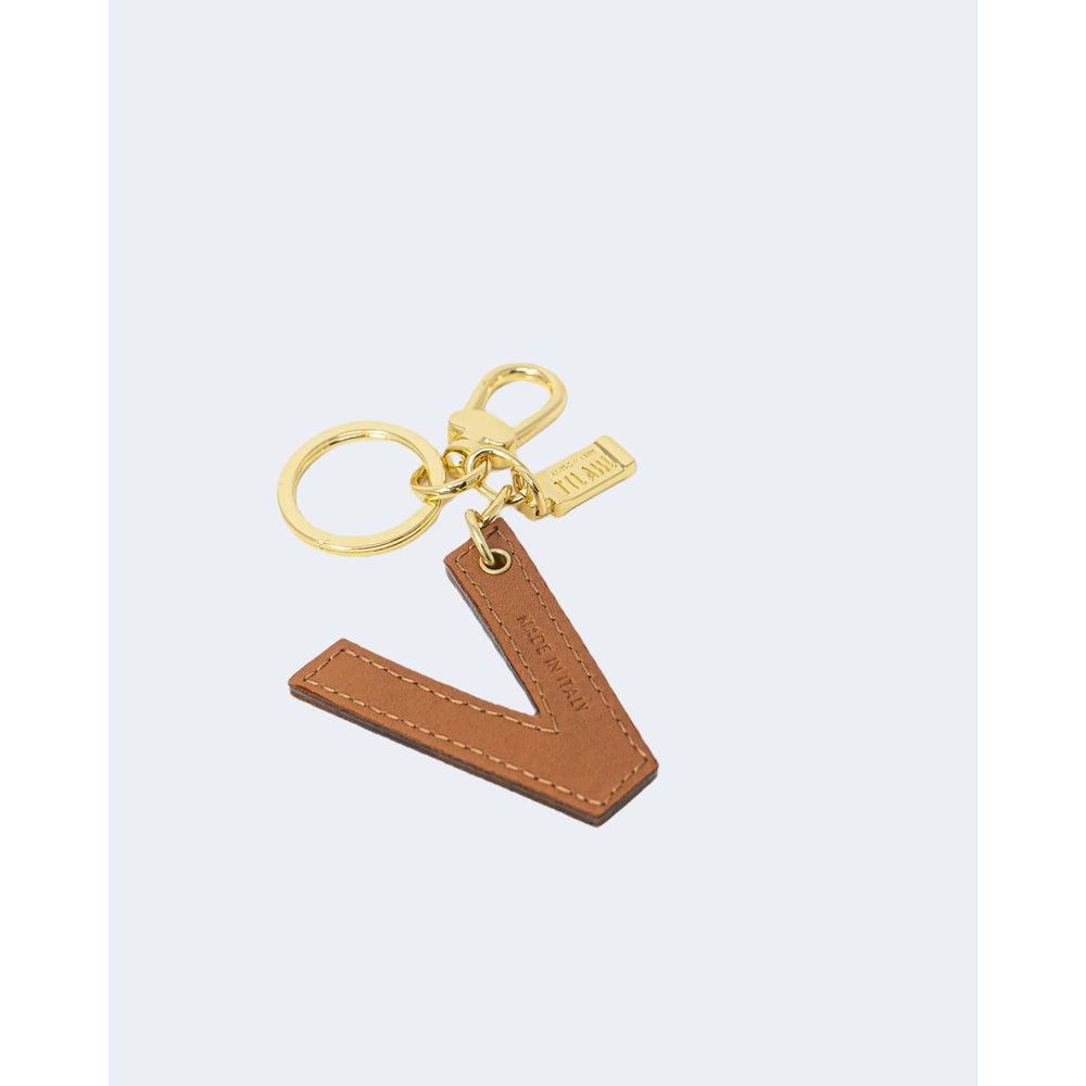 Alviero Martini Prima Classe Beige Leather Keychain | Regal Royce