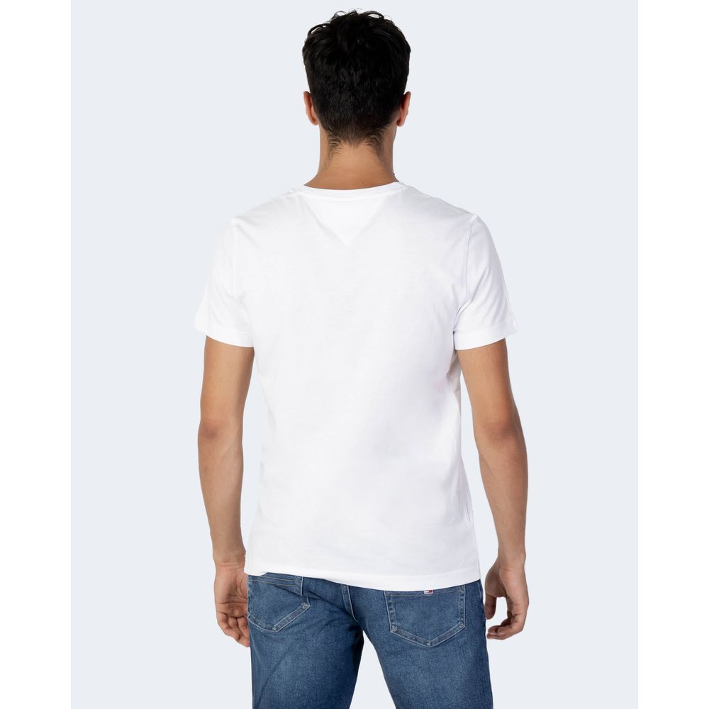 Tommy Hilfiger Jeans White Cotton T-Shirt | Regal Royce