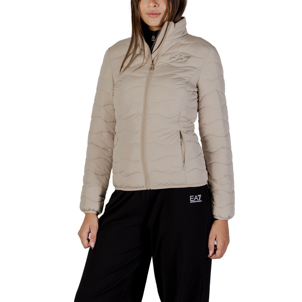 EA7 Emporio Armani Beige Polyester Bomber | Regal Royce