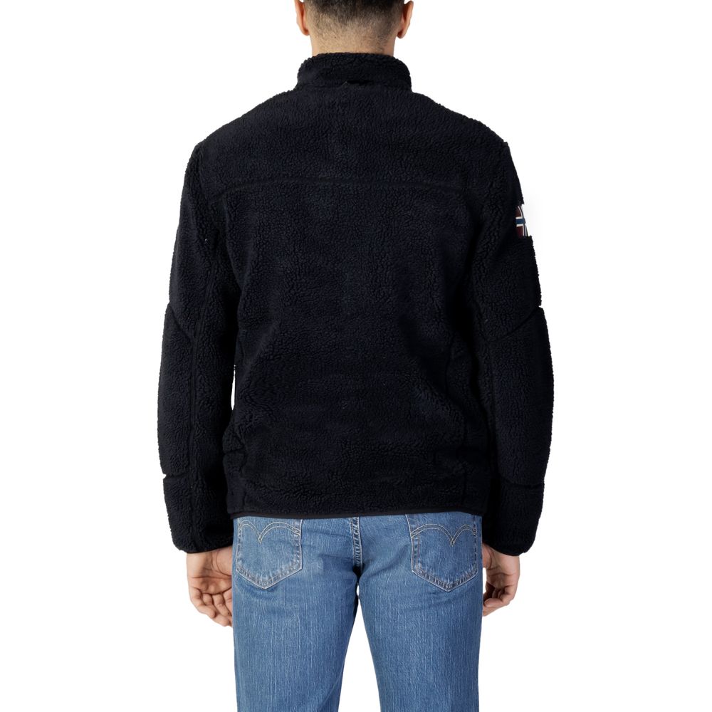 Napapijri Black Polyester Sweatshirt | Regal Royce