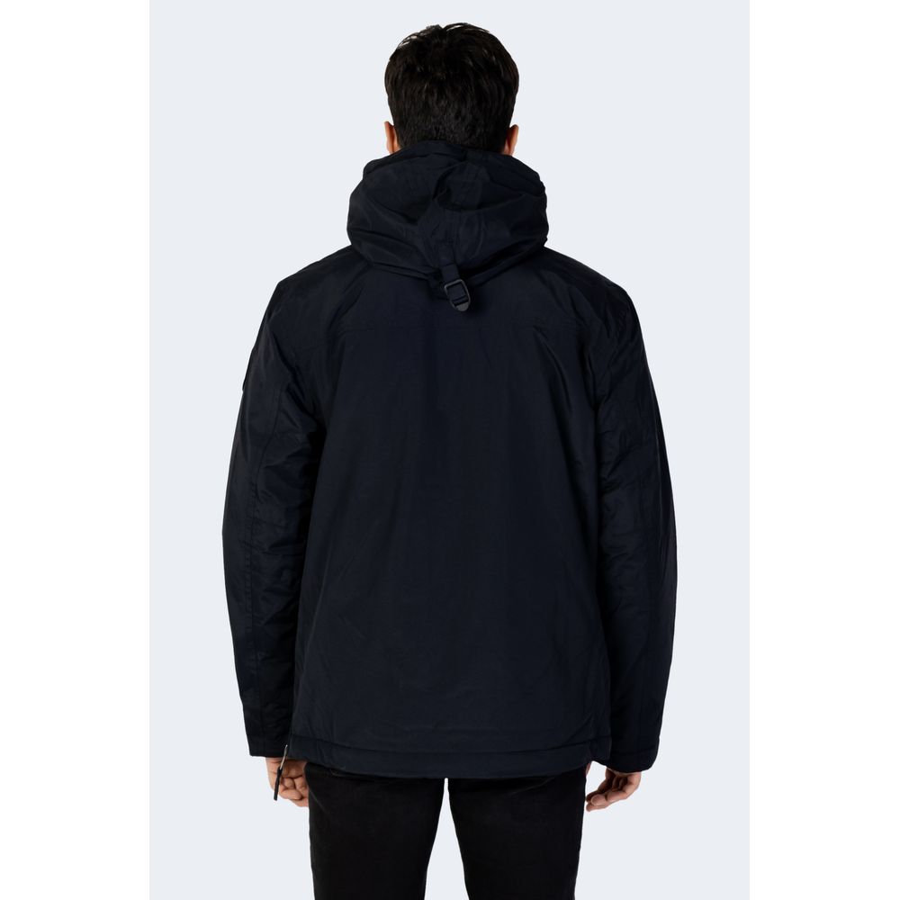 Napapijri Black Polyester Parka | Regal Royce