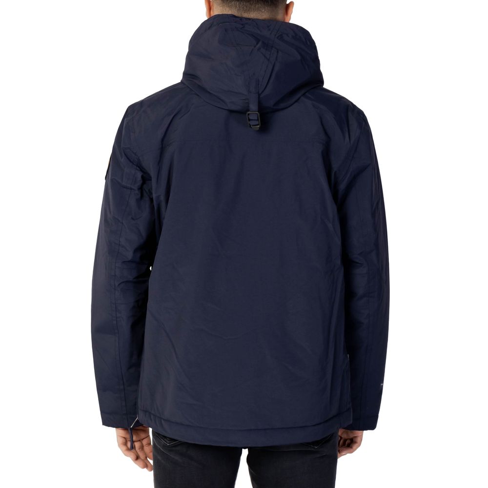 Napapijri Blue Polyester Shell Jacket | Regal Royce