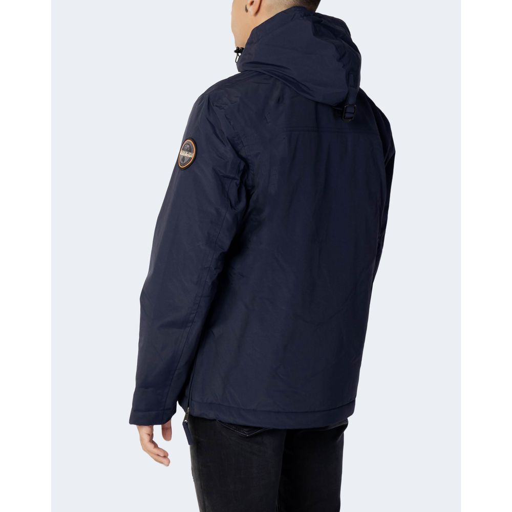 Napapijri Blue Polyester Shell Jacket | Regal Royce