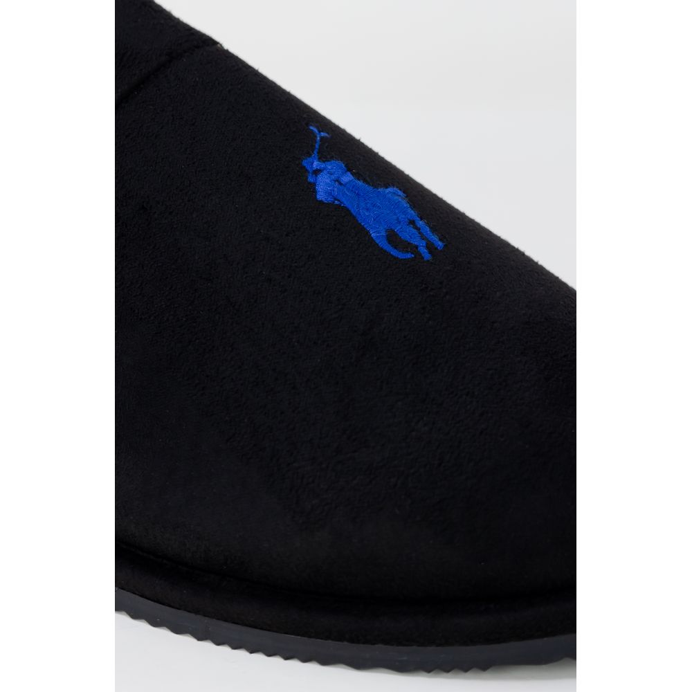 Ralph Lauren Black Polyester Slippers | Regal Royce