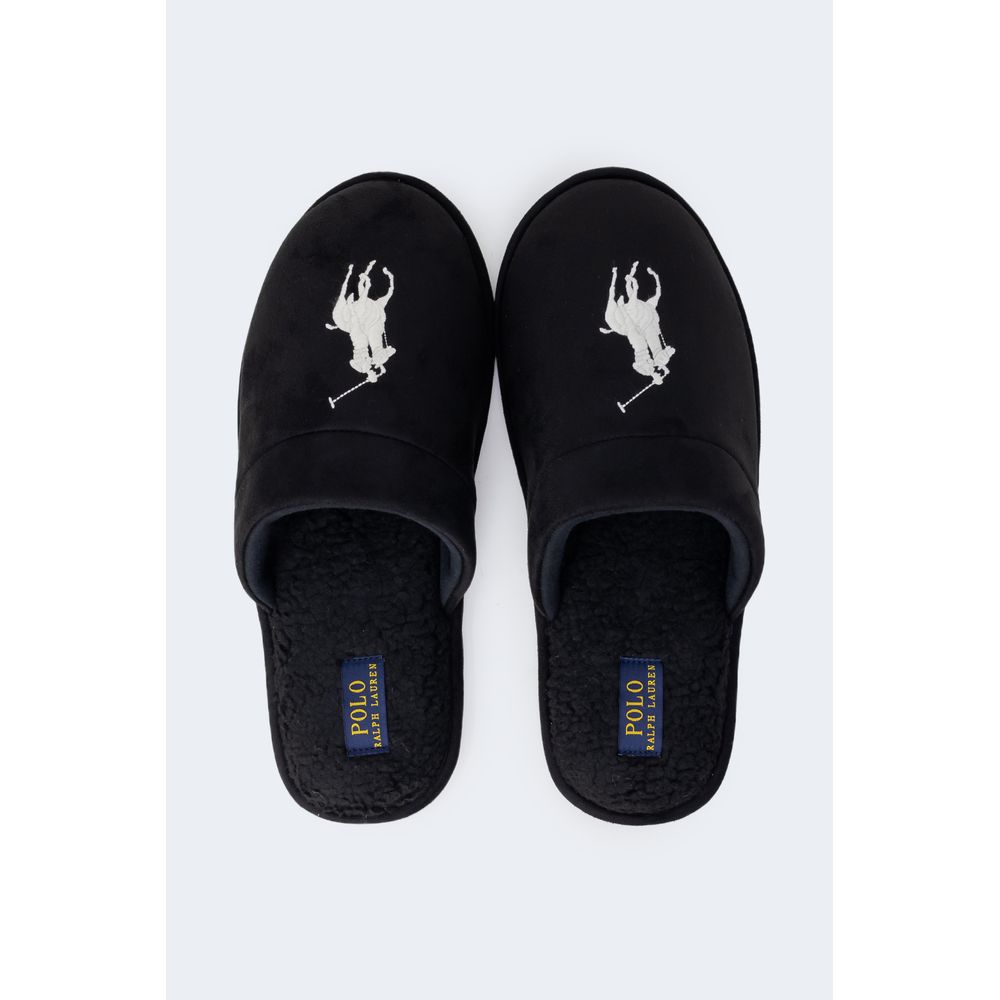 Ralph Lauren Black Polyester Slippers | Regal Royce