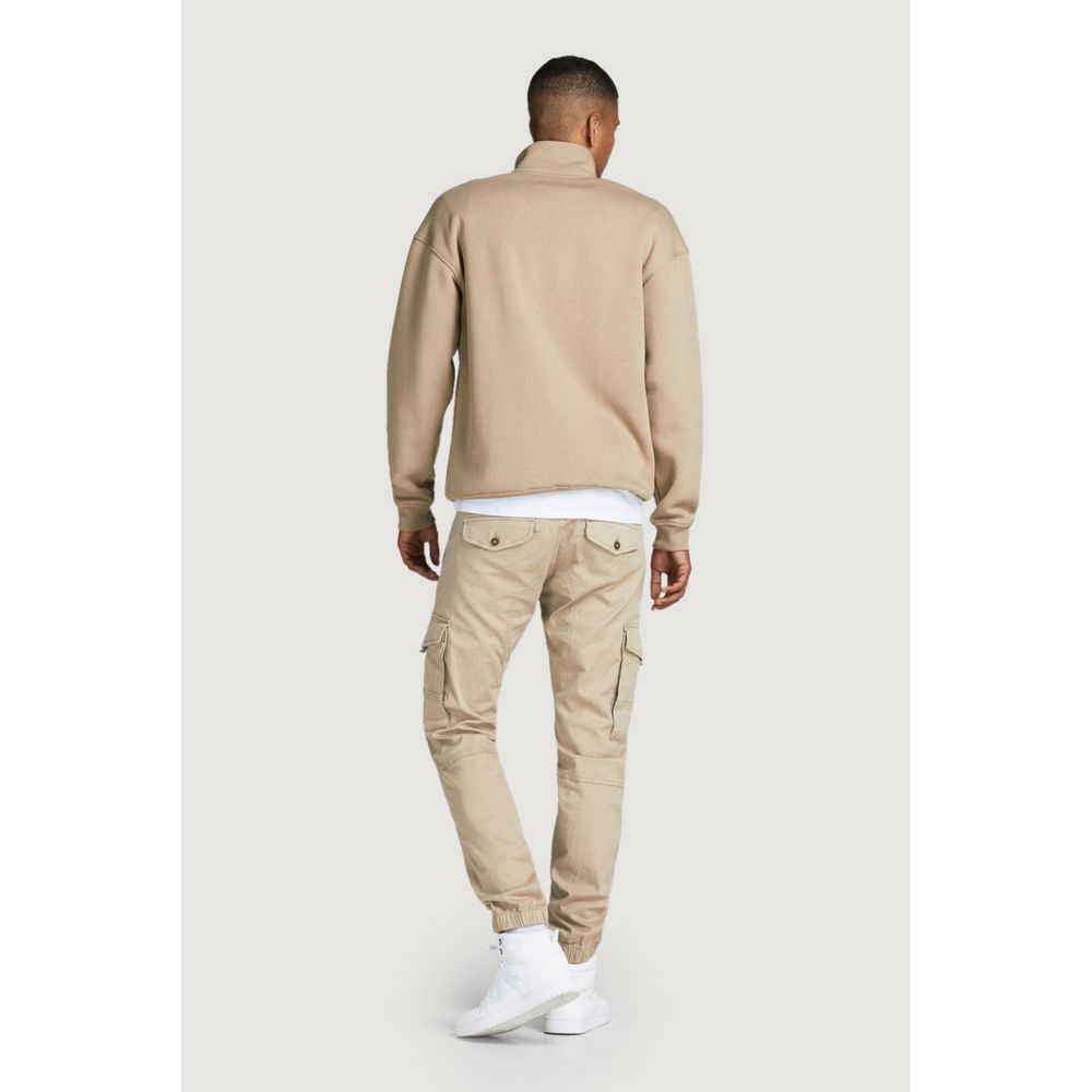 Jack Jones Beige Cotton Cargo Pants | Regal Royce
