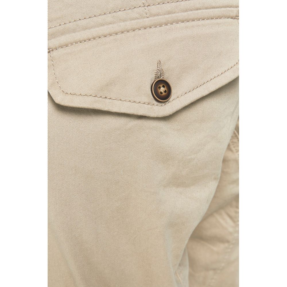 Jack Jones Beige Cotton Cargo Pants | Regal Royce