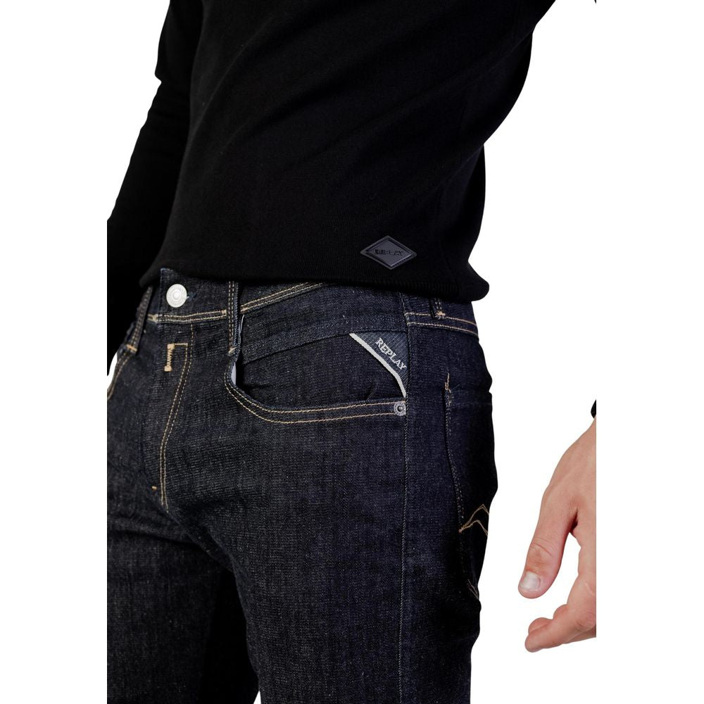 Replay Blue Cotton Skinny Jeans | Regal Royce
