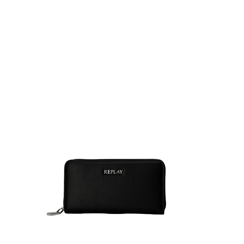 Replay Black Polyethylene Wallet | Regal Royce