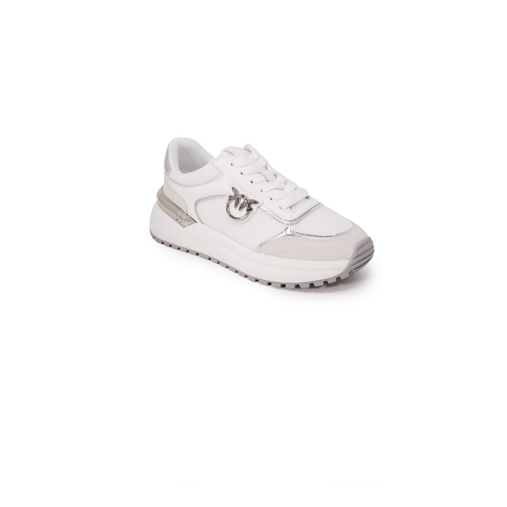 PINKO White Leather Low Top Sneakers | Regal Royce