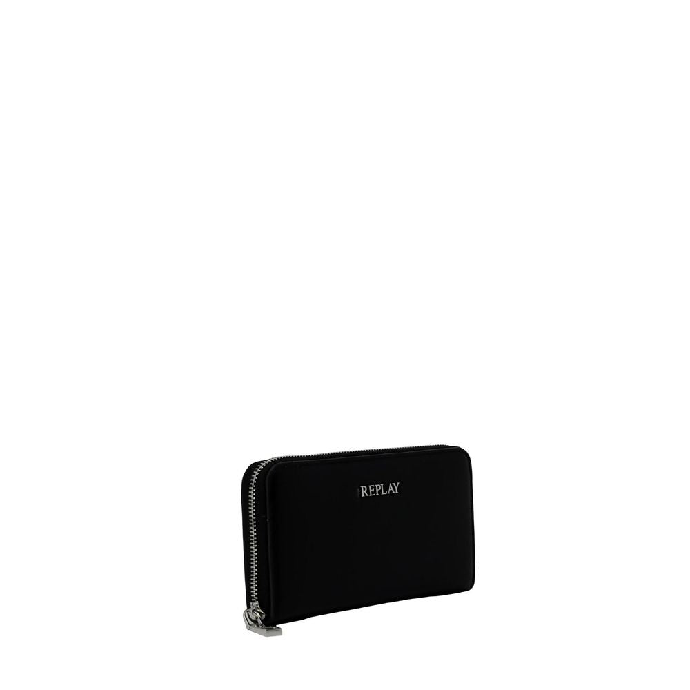 Replay Black Polyethylene Wallet | Regal Royce