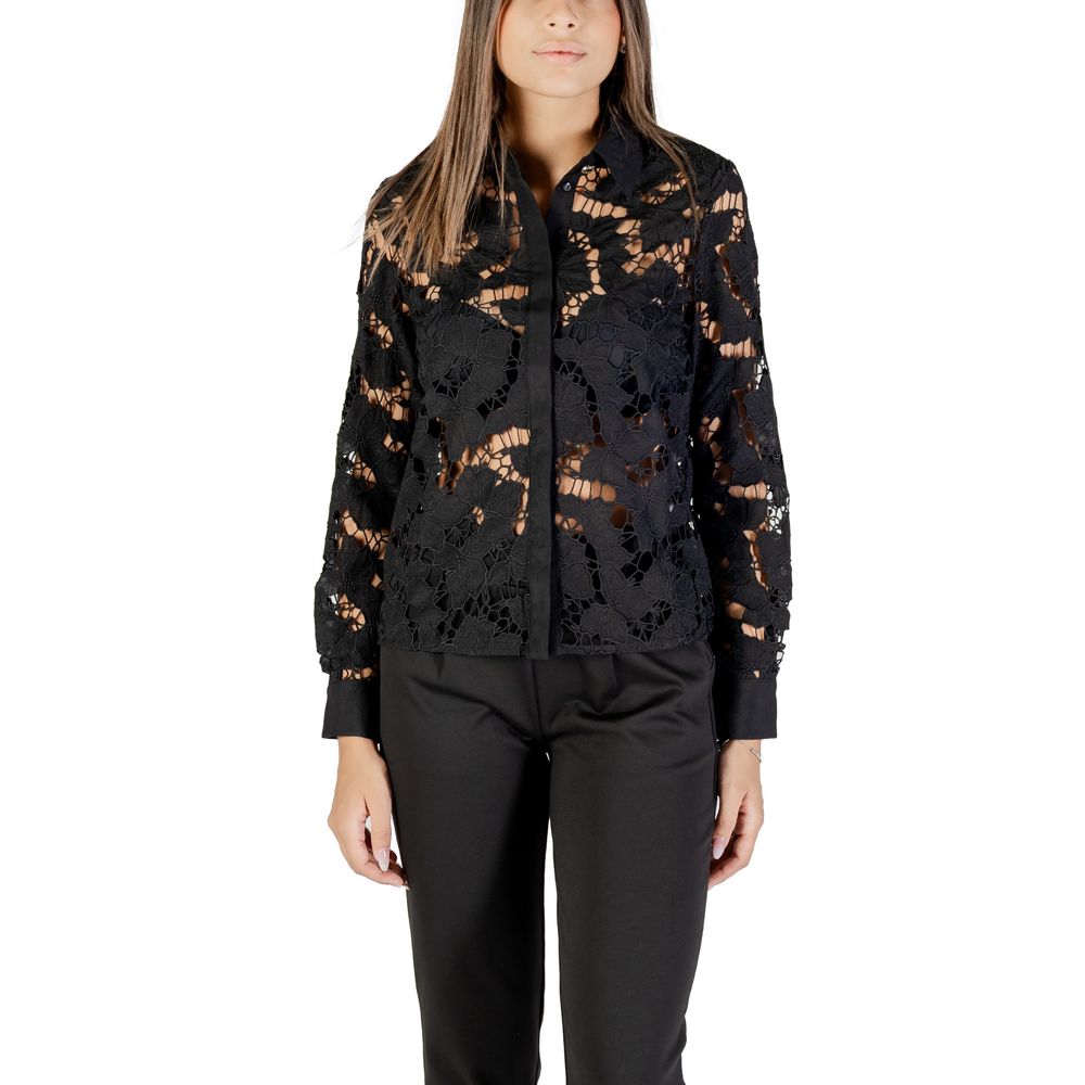Morgan De Toi Black Polyester Blouse | Regal Royce
