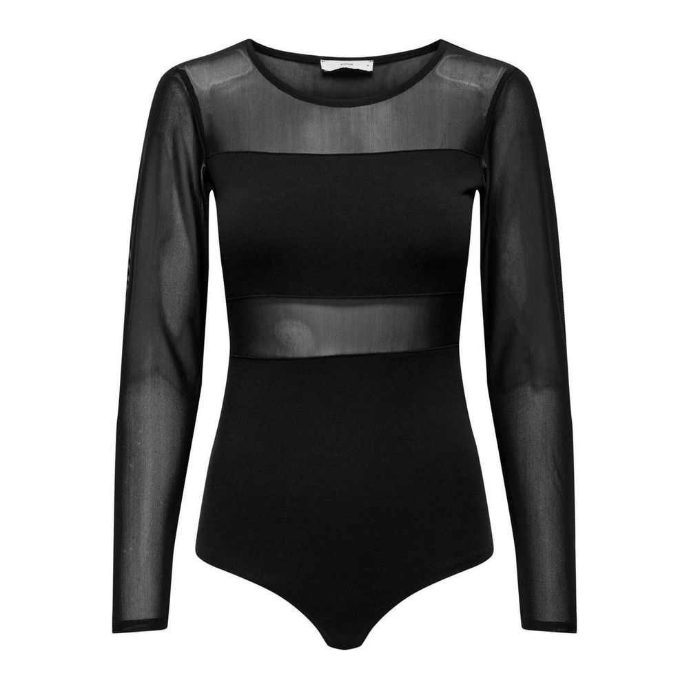 Only Black Cotton Bodysuit | Regal Royce