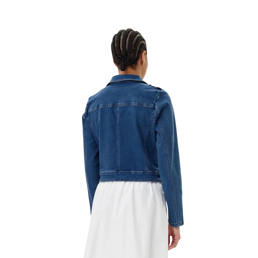 Morgan De Toi Blue Cotton Denim Jacket | Regal Royce