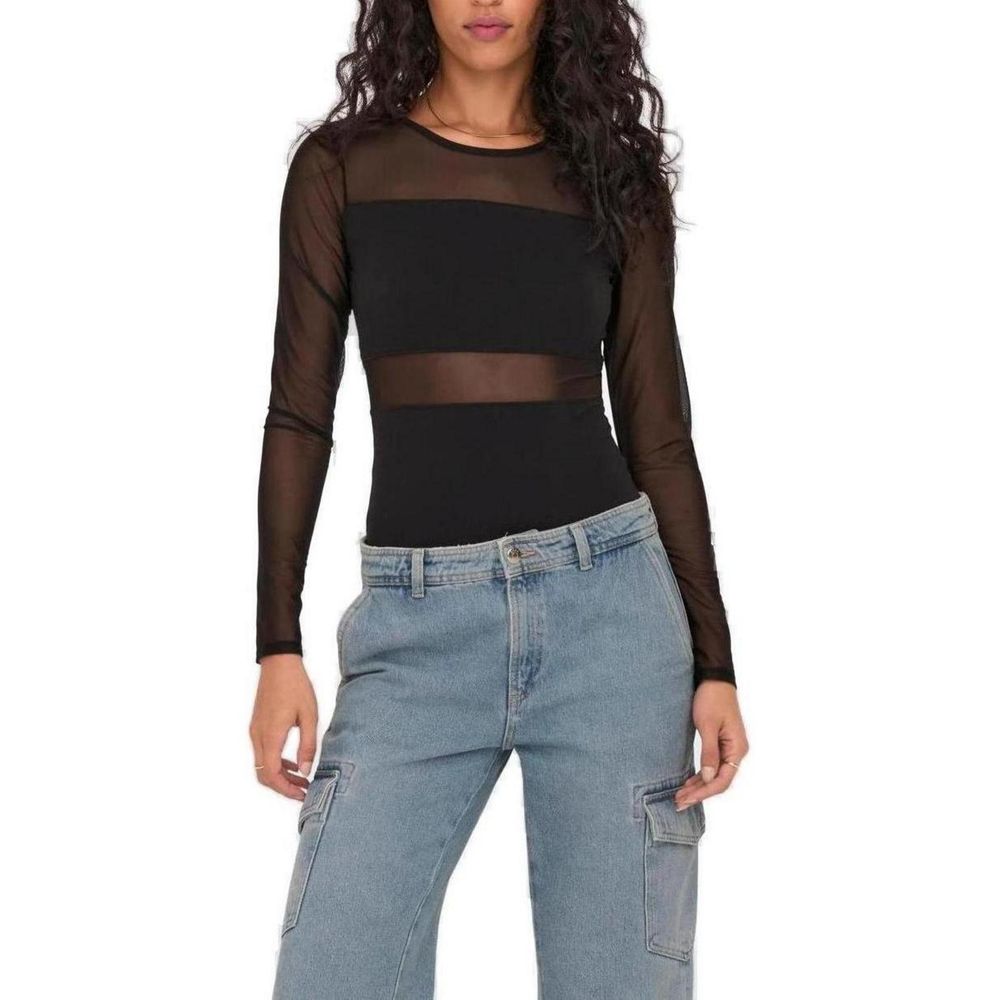 Only Black Cotton Bodysuit | Regal Royce