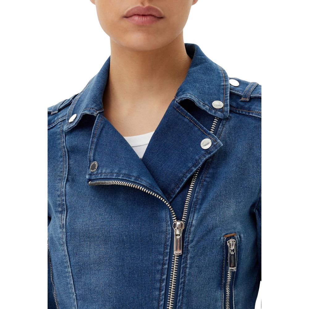 Morgan De Toi Blue Cotton Denim Jacket | Regal Royce
