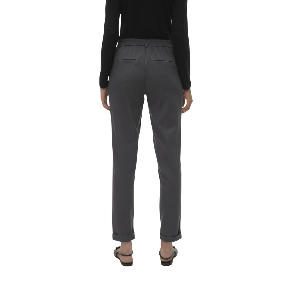 Vero Moda Gray Polyester Casual Pants | Regal Royce