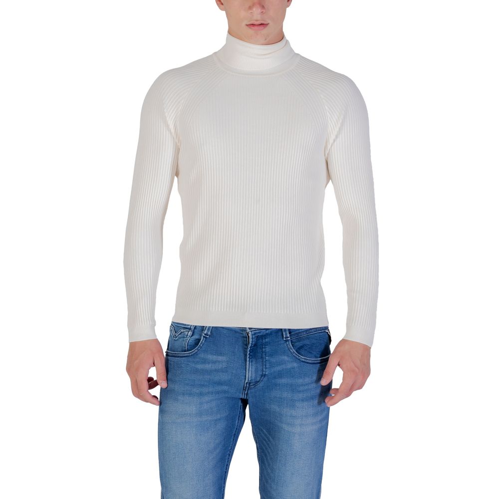 Antony Morato Cream Viscose Turtleneck | Regal Royce