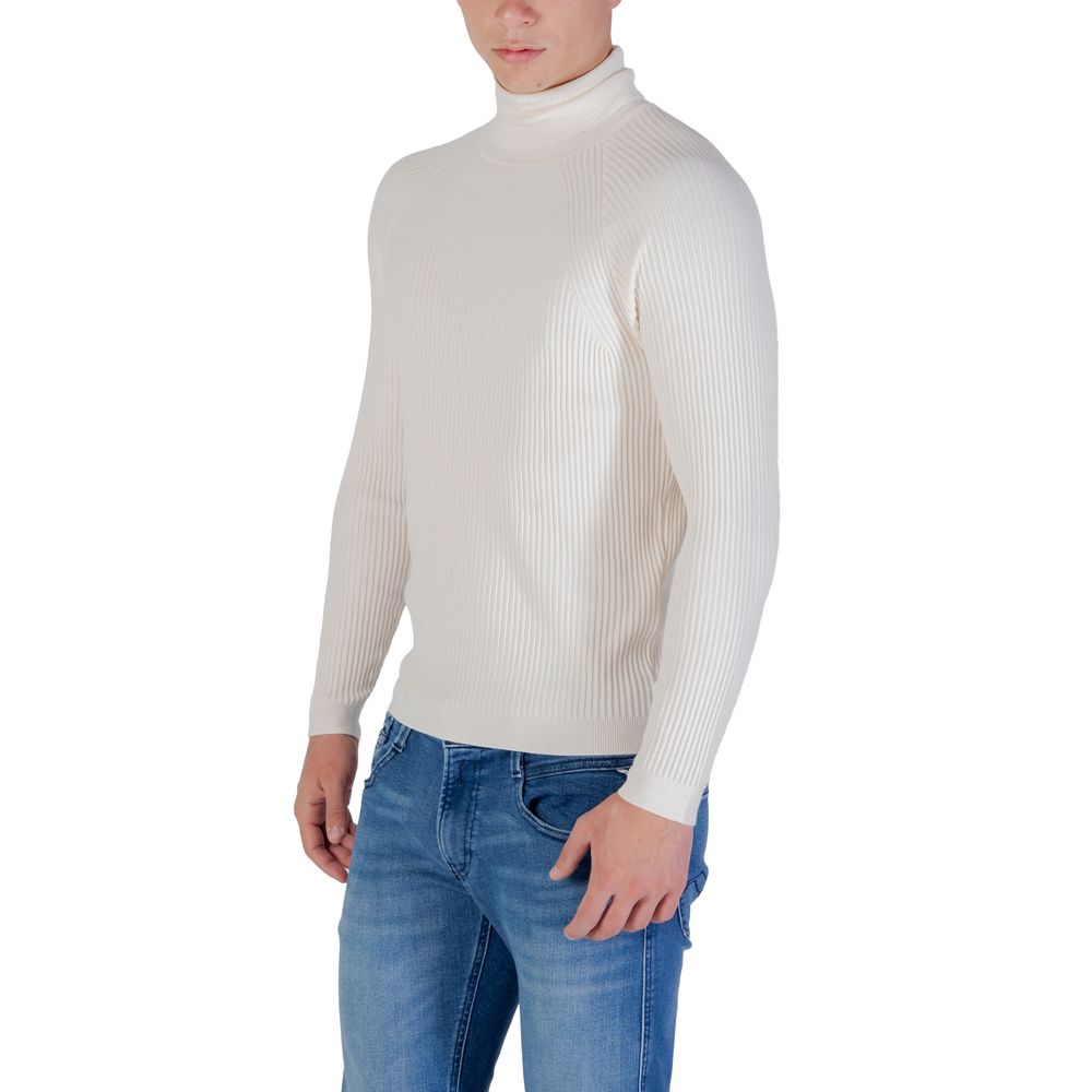 Antony Morato Cream Viscose Turtleneck | Regal Royce