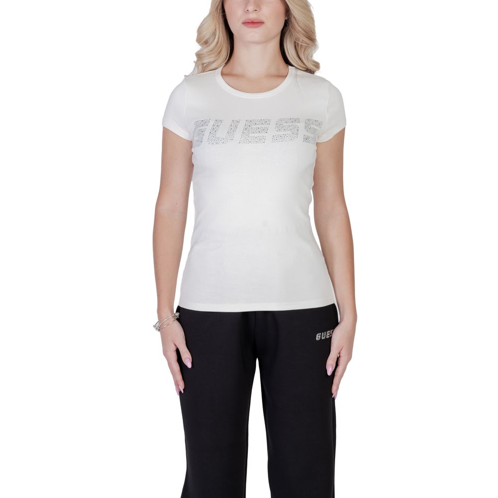 Guess Active Cream Cotton T-Shirt | Regal Royce
