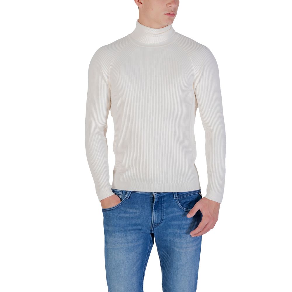 Antony Morato Cream Viscose Turtleneck | Regal Royce