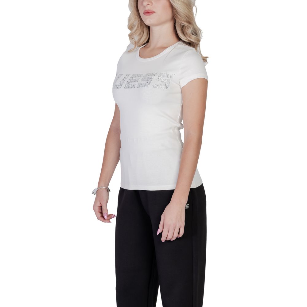 Guess Active Cream Cotton T-Shirt | Regal Royce