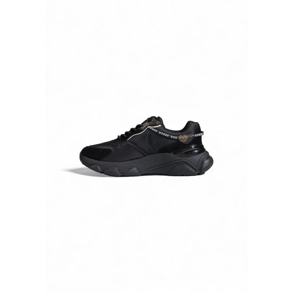 Guess Black Polyethylene Chunky Sneakers | Regal Royce